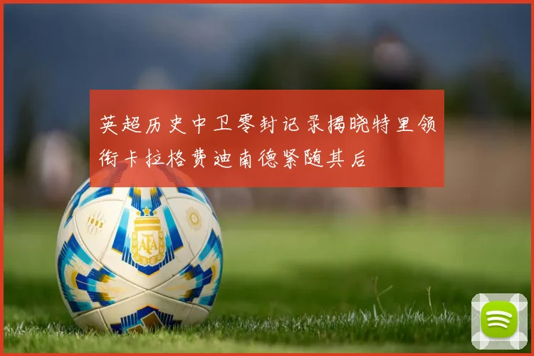 英超历史中卫零封记录揭晓特里领衔卡拉格费迪南德紧随其后